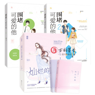 魅丽文化 灿烂 花火都市破镜重圆甜宠青梅竹马校园言情小说书籍 墨书白作品 共4册 他1 围堵可爱 她全2册 套装 官方正版