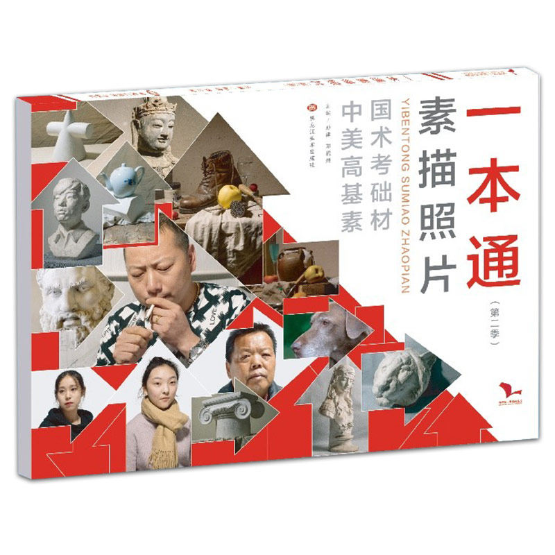 一本通素描照片第二季2019我有我一套孙建单个组合素描静物几何形体石膏像男女青中老年素描头像照片对画临摹争霸联考美术绘画册