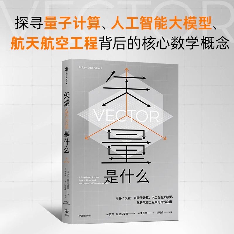 矢量是什么 罗宾 阿里安霍德著 揭秘“矢量”在量子计算 人工智能大模型 航天航空工程中的奇妙应用 中信出版社图书 正版