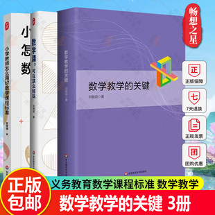 wh数学课可以这么好玩+小学教师怎么用好数学课程标准+数学教学的关键 3册 数学教学培训书 教师教育类书籍 教育理论教师用书