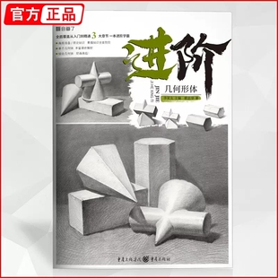进阶几何形体 2020敲门砖蔡志华素描基础自学入门石膏单个组合临摹范本一本通体系演绎讲透到位高艺联校考美术绘画册书籍教材教程