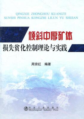 正版倾斜中厚矿体损失贫化控制理论与实践周宗红书店工业技术书籍 畅想畅销书