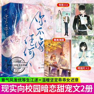 赠海报+书签】你不像任何人 全2册 有厌作品 现实向校园暗恋文 青春文学小说 优等生江遂x乖乖女迟意 实体书籍
