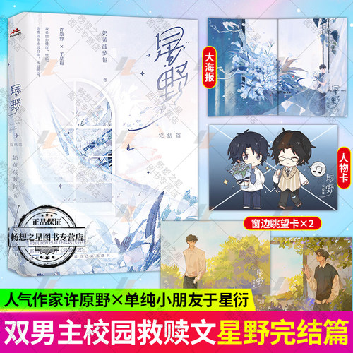 星野2 完结篇 奶黄菠萝包著 人气作家许原野×单纯小朋友于星衍 青春纯爱双男主实体畅销小说书籍