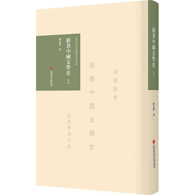 正版 《新著中国文学史》导读 胡云翼著 上海科学技术文献出版社 近代名家首版著作导读丛书 中国文学史 中国古诗词 9787543980