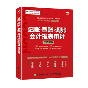 记账·查账·调账·会计报表审计岗位实战 包邮 平准 书店 畅想畅销书 现货速发 会计理论书籍 正版