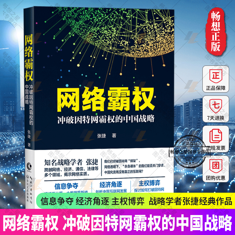 正版图书 网络霸权 张捷 冲破因特网霸权的中国战略 信息产业经济书 互联网金融 中国网络大发展战略的危险系数 网络的财富博弈