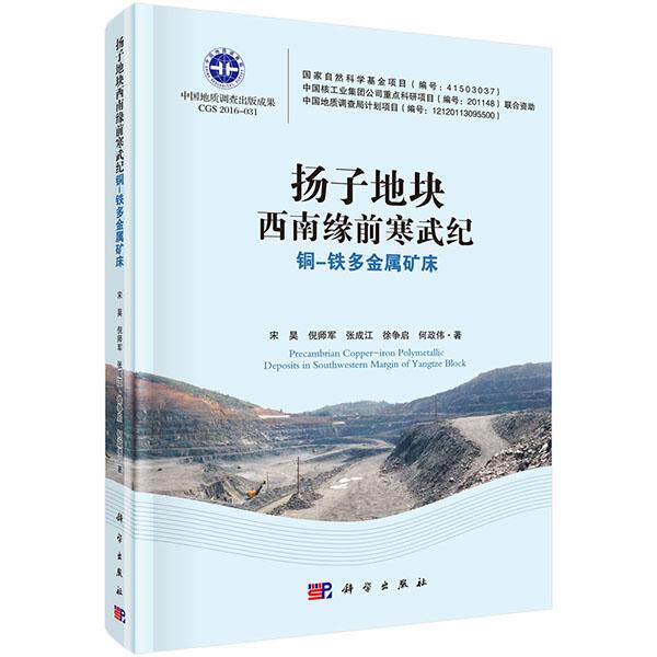 正版包邮 扬子地块西南缘前寒武纪铜-铁多金属矿床 宋昊、倪师军、张成江、徐争启、何政伟著 科学出版社 地质学书籍 矿业工程书