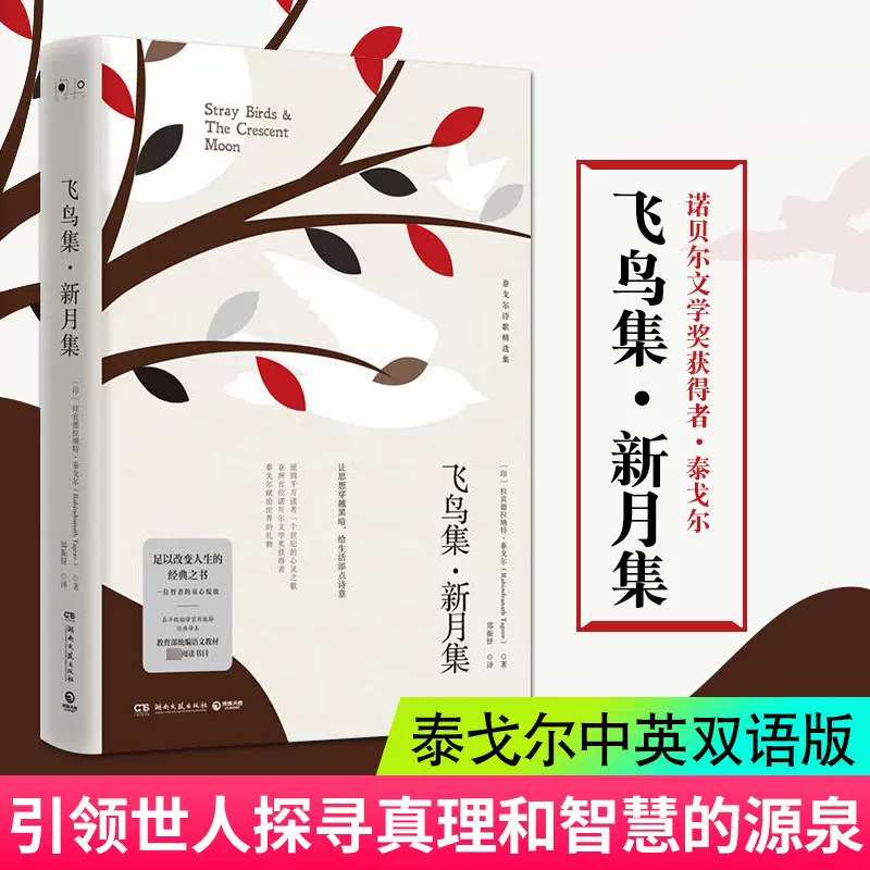 正版包邮 新月集飞鸟集 泰戈尔正版书 青少年学生版高中生无删减青春文学名著书籍 初中生课外阅读书籍 博集天卷