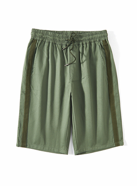 YD002 运动系列  军绿色男装夏季休闲抽绳时尚运动短裤RM211AP030