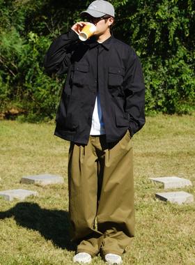 OBSERVER SSA 户外机能风多口袋工装露营长袖衬衫