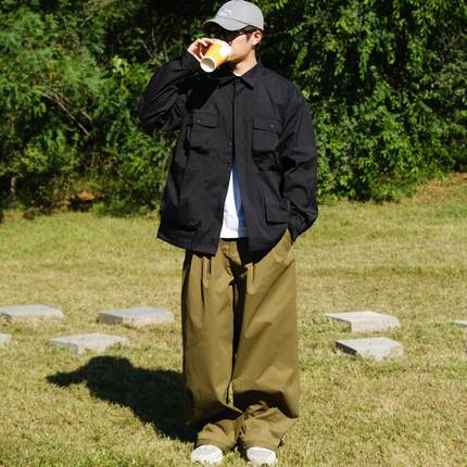 OBSERVER SSA 户外机能风多口袋工装露营长袖衬衫