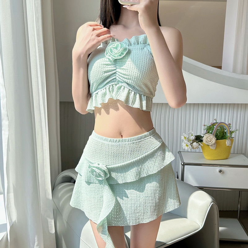 泳衣女高级感2025新款甜美风