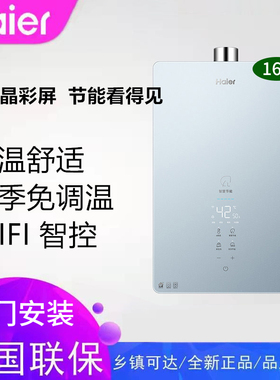 海尔JSQ30-16DM7(12T)U1燃气热水器家用天然气智能恒温强排式即热