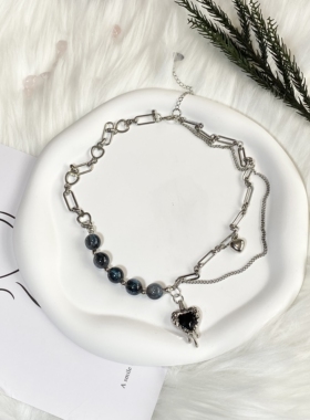 StarryCat原创设计 ins星空爱心甜酷少女心小众轻奢男女项链