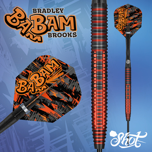 shot飞镖90%钨钢Bradley Brooks 专业镖手硬式比赛签名飞镖