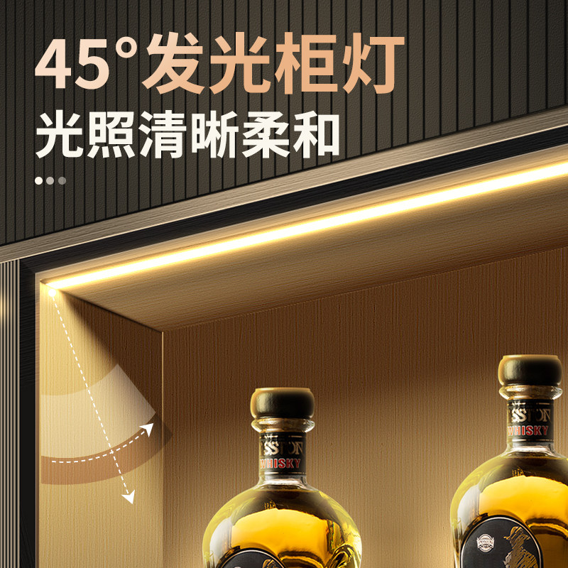 嵌入式橱柜鞋柜开门即亮吊柜图片