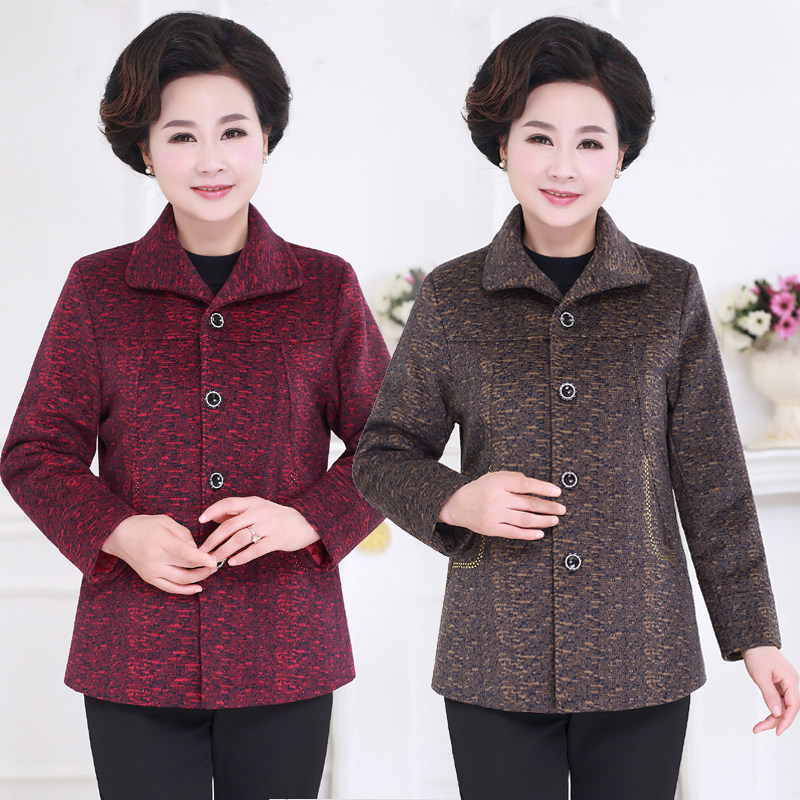 中老年妈妈秋装外套60-80岁奶奶装长袖上衣春秋款老年人衣服 褂子