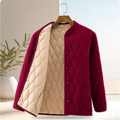 妈妈秋冬装 加厚保暖棉服奶奶内穿加厚小棉袄 德绒棉衣中老年人新款