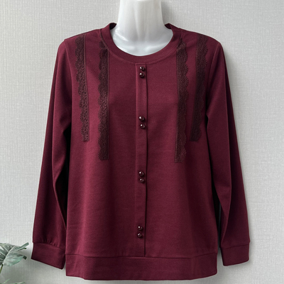 中年妈妈春装新款时尚显瘦小衫