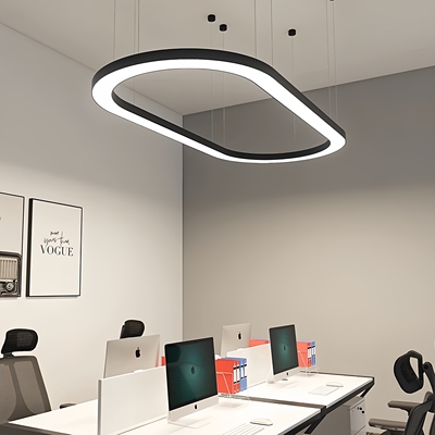 圆弧办公室吊灯工厂定制