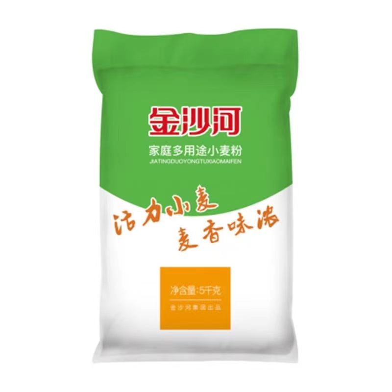 金沙河多用途面粉10斤家用中筋小麦粉通用包子馒头饺子食用粉5kg-封面