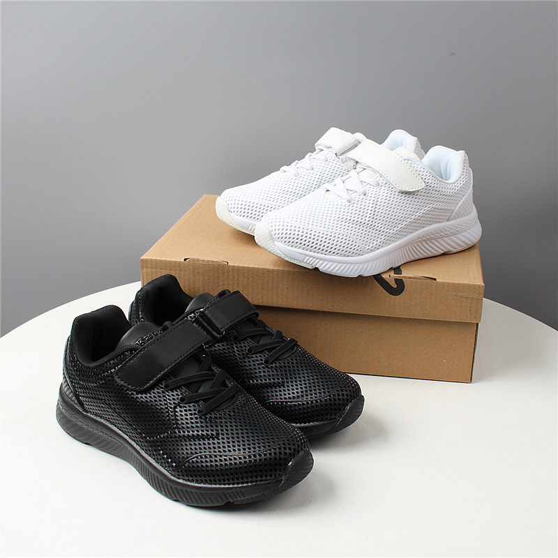外贸单儿童黑白色透气防滑运动鞋男女童小黑鞋女童休闲鞋学生波鞋,童鞋/婴儿鞋/亲子鞋,运动鞋,淘宝优惠券,粉丝福利购,淘宝优惠卷