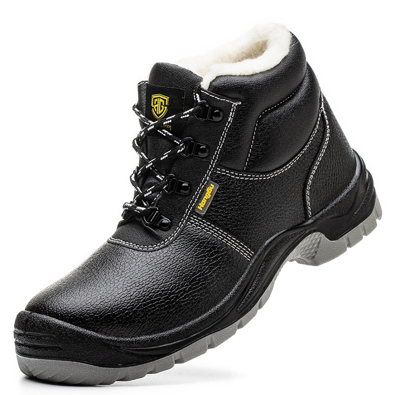 加绒加棉劳保鞋高帮防砸防刺穿聚氨酯实心底耐铁屑防滑工地电焊鞋,居家日用,防护鞋,淘宝优惠券,粉丝福利购,淘宝优惠卷