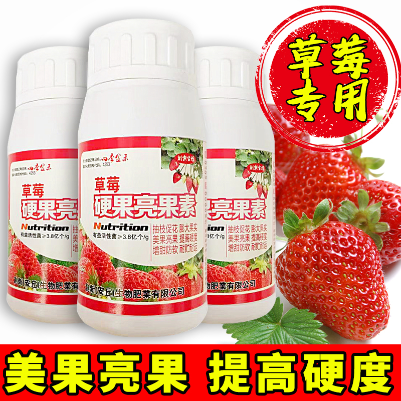 草莓硬果亮果素叶面肥膨大增产