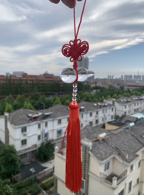 天然白水晶门对门葫芦大门口卧室压门槛中国吉祥结挂件五福临门