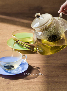 德国制造JENA玻璃茶壶带过滤网透明花茶壶功夫茶具泡茶器茶水分离