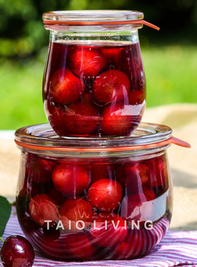 德国进口WECK食品级玻璃密封罐泡菜腌菜罐子家用辣椒酱专用存储罐