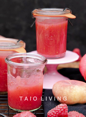 德国制造WECK模具系列玻璃罐甜品果酱罐密封罐腌制储物橡胶圈和夹