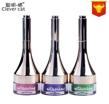 包邮正品聪明一猫立体塑形12色珠光眼影防水不脱妆不掉色气垫眼影