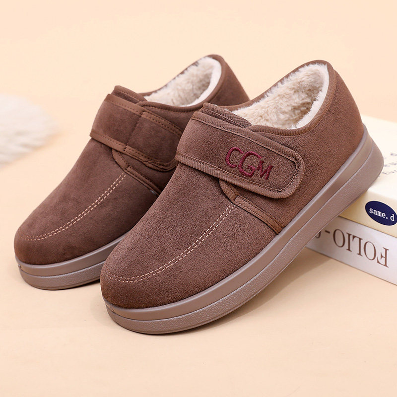 2025冬季新款老北京女士棉鞋一脚蹬加厚短筒大棉靴加绒保暖雪地靴,女鞋,时尚雪地靴,淘宝优惠券,粉丝福利购,淘宝优惠卷