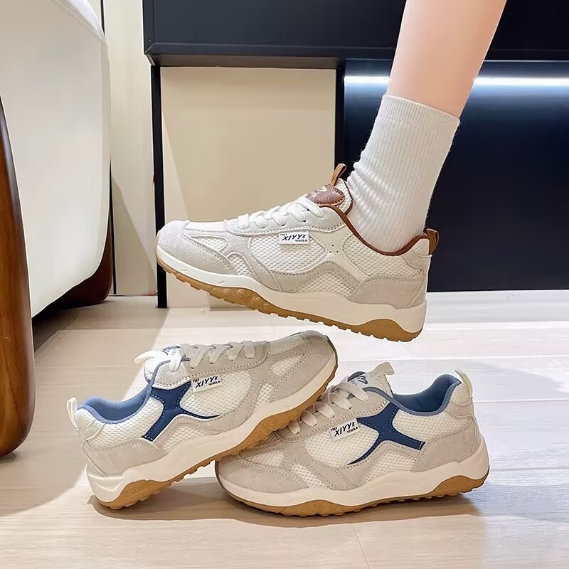 真皮网面休闲鞋女M50-898-01