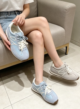 真皮！专柜商场撤柜断码时尚透气休闲德训鞋女M9-8827-26