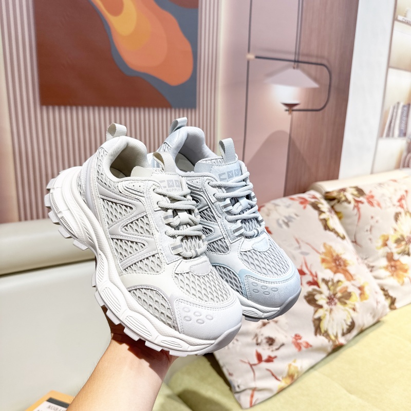 商场撤柜真皮厚底老爹鞋