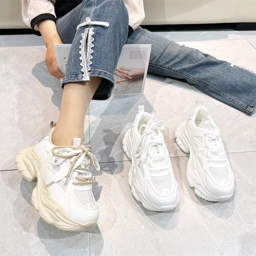真皮单网透网！厚底老爹鞋！专柜女鞋休闲鞋女夏季轻便M03350-72