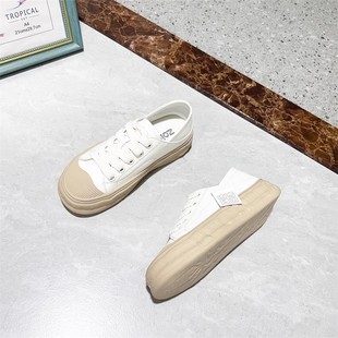 厚底板鞋 休闲鞋 小白鞋 时尚 女Z3111097 专柜女鞋 真皮头层牛皮