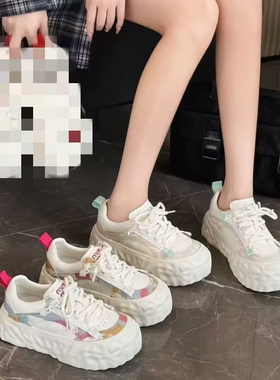 真皮！专柜商场撤柜断码时尚百搭舒适系带休闲鞋女鞋M1-90661-6