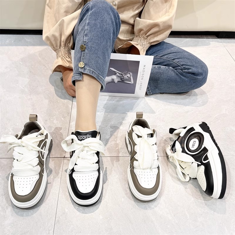 真皮牛皮！小众设计板鞋！专柜商场撤柜女鞋休闲鞋女M60121-16