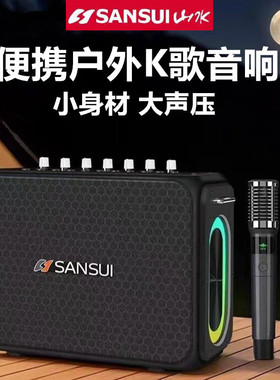 山水G005广场舞手提音响大音量便携式户外家用K歌电吹管乐器音响