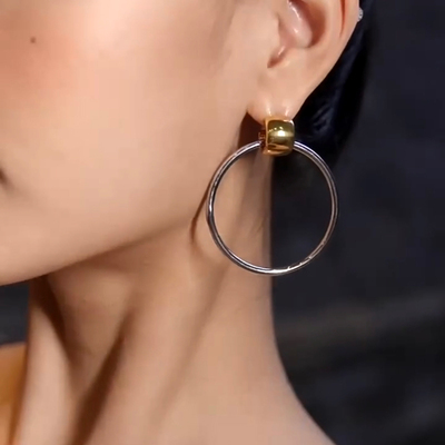 显瘦高级感耳环银针耳钉新款