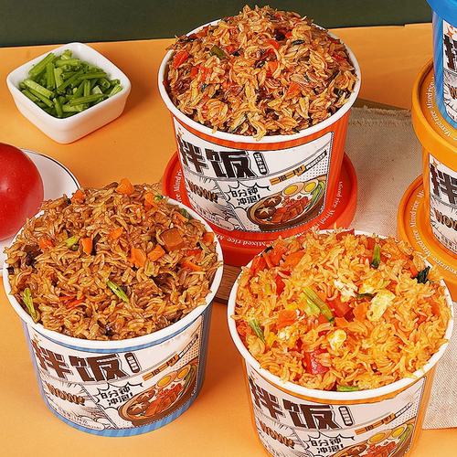 买3桶送3桶】免煮冲泡拌饭124g/6桶装非自热米饭宿舍米饭速食整箱