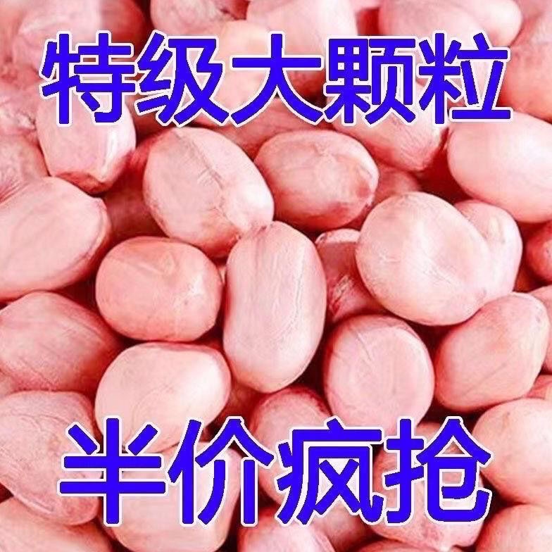 正宗今年新花生米10斤粉红皮花生新货农家自种去壳生白沙花生仁