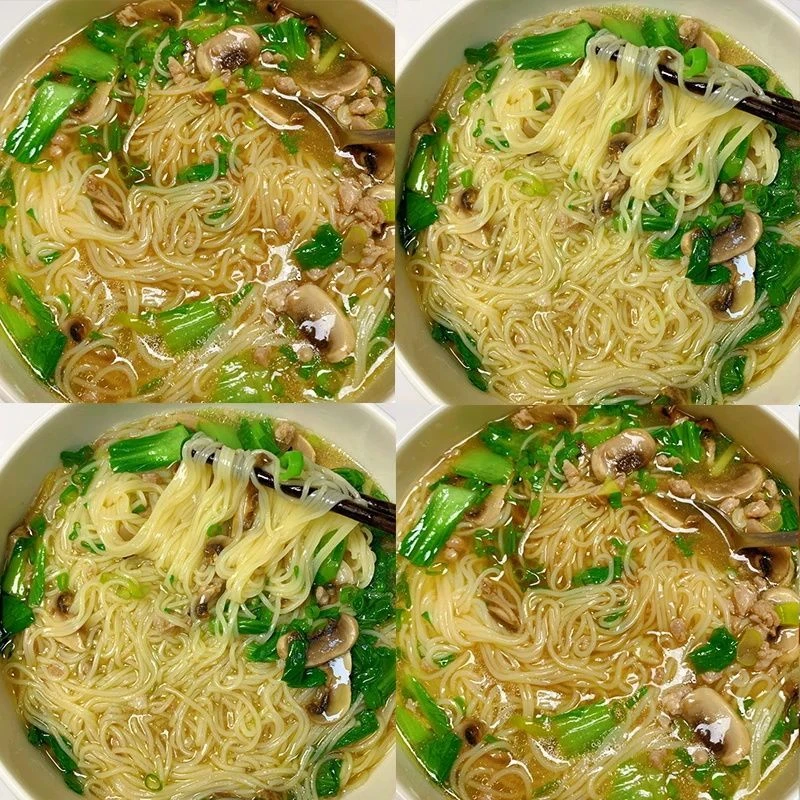 买6桶发12桶 香菇鸡汤米线桶装云南过桥米线冲泡即食方便泡面夜宵