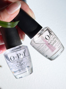 美国OPI指甲油美甲护理底油T10亮油T30护甲持久免烤透明上色