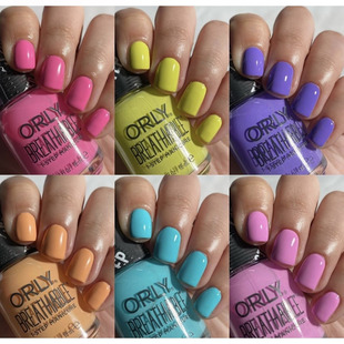 霓虹奶油彩色 2023春季 美国ORLY指甲油12free Breathable透气系列