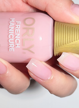 美国orly指甲油12free自然果冻透粉淡粉22474rosecolored glasses